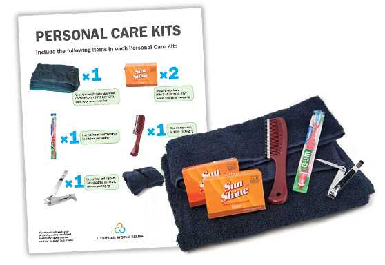 Personal Care Kit Assembly Signs