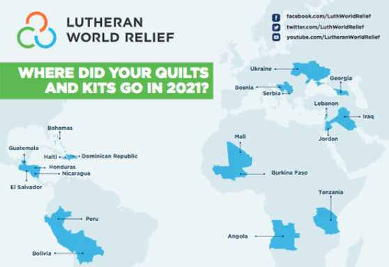 Quilt & Kit Delivery Map
